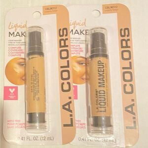 🎉L.A. COLORS  2 X Flawless Liquid Makeup Complete CBLM312 Creamy Beige 💥